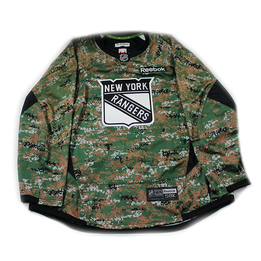 New York Rangers  Military Appreciation Camo Team Issued Jersey (Size 58G)