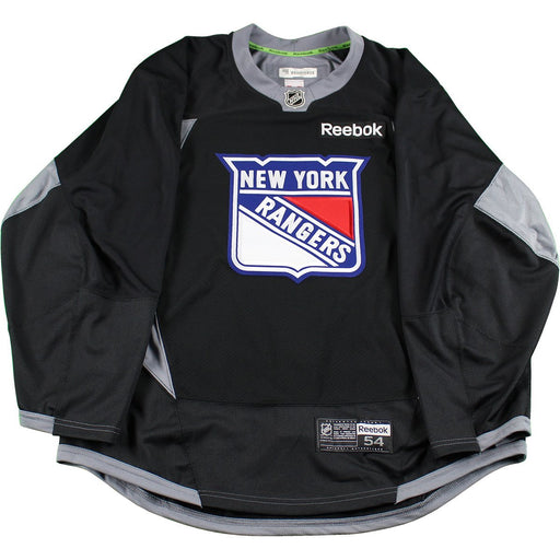 New York Rangers Black Issued Shield Practice Jersey (Size 52)