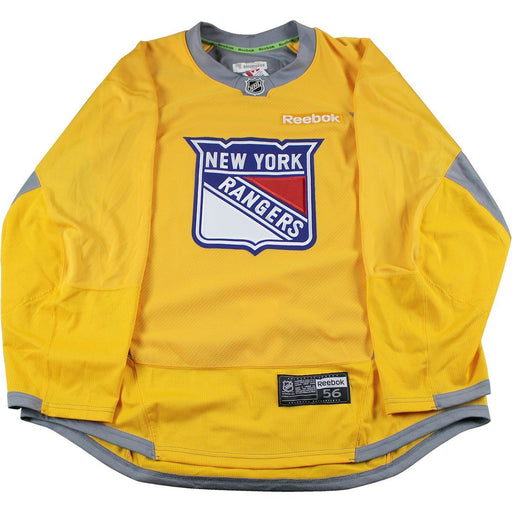 New York Rangers Training Camp Yellow Practice Jersey #41 (Size 56)