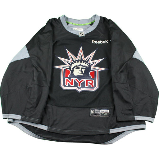 New York Rangers Black Used Liberty Logo Practice Jersey (Size 58)(G)