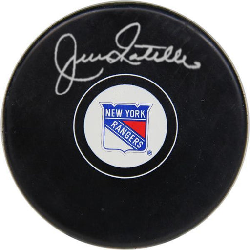 Jean Ratelle Signed New York Rangers Puck