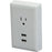 WHITE WALL PLATE 2 USB