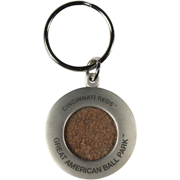 Cincinnati Reds Keychain w/ Game Used Dirt