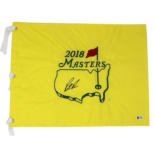 Patrick Reed Signed 2018 Augusta National Masters Flag (Beckett Auth)