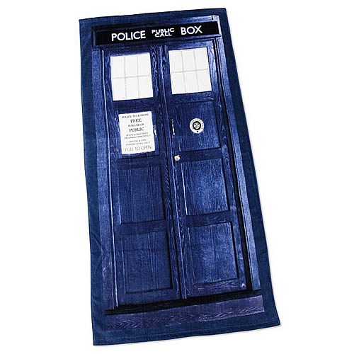 Doctor Who TARDIS Cotton Beach Towel                        