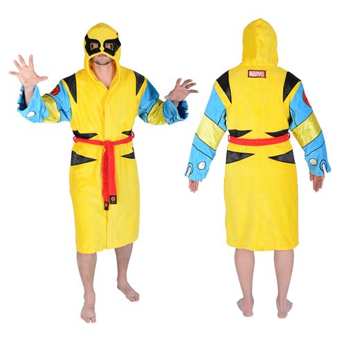 Wolverine Hooded Cotton Bathrobe                            