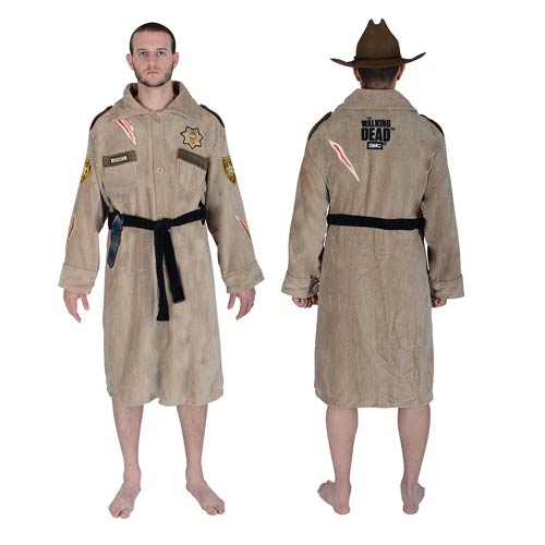 The Walking Dead Sheriff Rick Grimes Cotton Bathrobe        