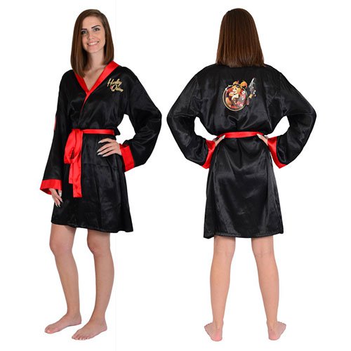 DC Comics Bombshells Harley Quinn Satin Bathrobe            