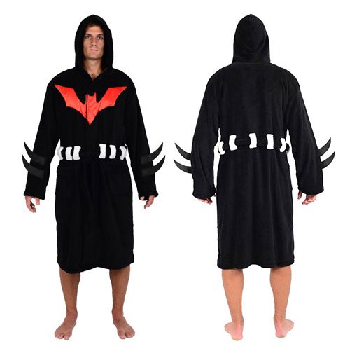 DC Comics Batman Beyond Hooded Fleece Bathrobe              