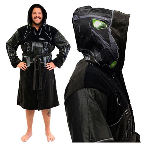 Star Wars Rogue One Death Trooper Hooded Fleece Bathrobe    