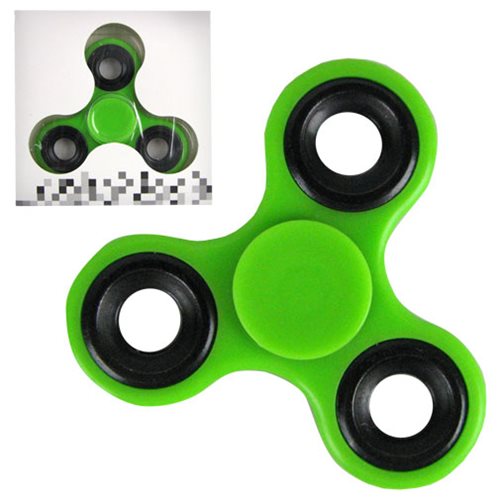 Fidget Spinner Green 3-Leaf Basic Hand Spinner              