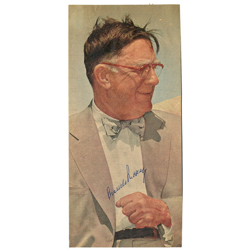 Branch Rickey Signed 5x11 Newspaper Photo (JSA)