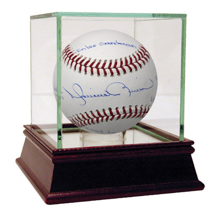 Mariano Rivera Signed 'More Men Walked on the Moon than Postseason Runs Given Up' Inscription MLB Baseball (L/E 11)