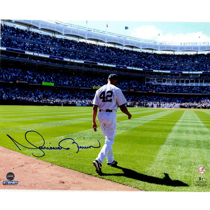Mariano Rivera Signed Walking to Mound on Mo Day 8x10 Photo