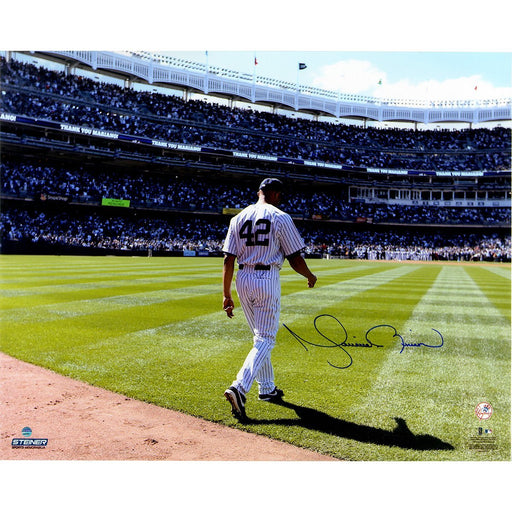 Mariano Rivera Signed Walking to Mound on Mo Day 16x20 Photo