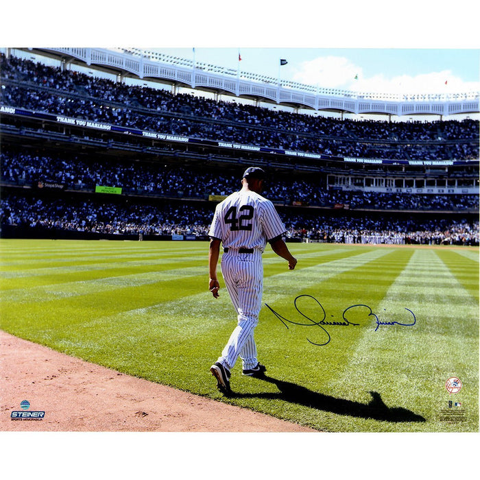 Mariano Rivera Signed Walking to Mound on Mo Day 16x20 Photo