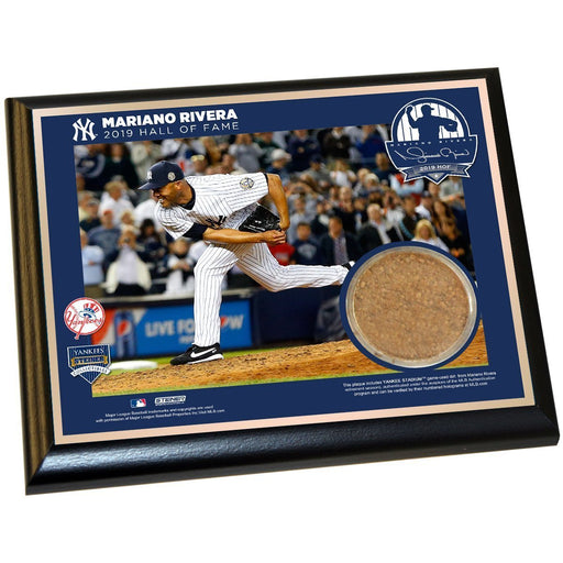 Mariano Rivera New York Yankees 2019 HOF 8x10 Plaque with 2013 Game Used Dirt From Yankee Stadium