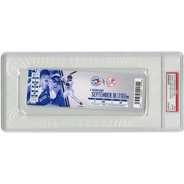 Ticket From Mariano Rivera's Final Career Save Game (PSA/DNA Graded 10)