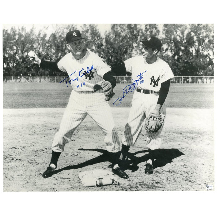 Phil Ruzzuto # 10/Tony Kubek #10 Dual Signed and Inscribed 16x20 (Global Auth)