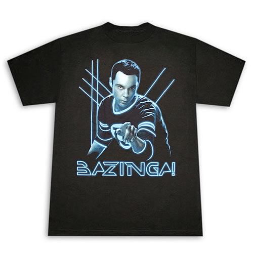 Big Bang Theory Sheldon Glow Bazinga T-Shirt                