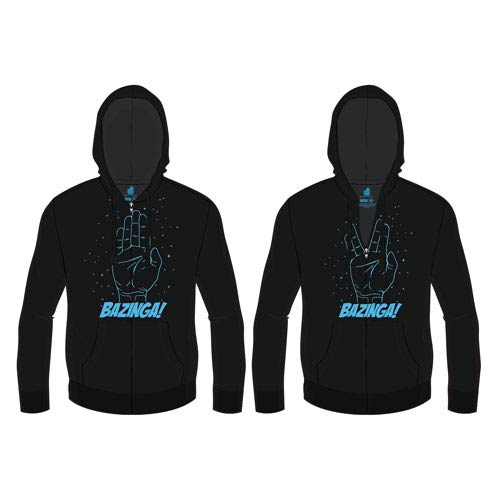 Big Bang Theory Spock Bazinga! Zip-Up Hoodie                