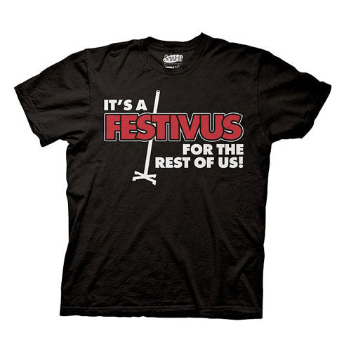 Seinfeld It's Festivus For The Rest Of Us Black T-Shirt     