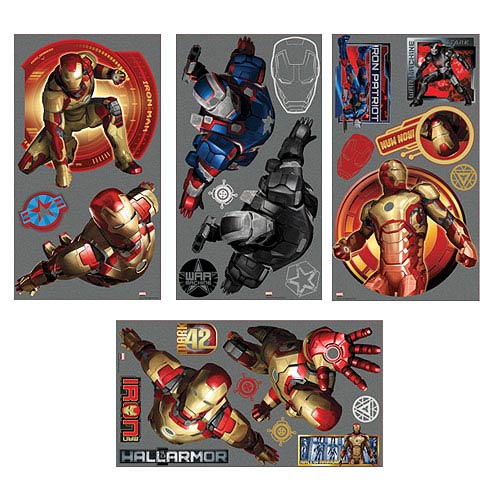 Iron Man 3 Peel and Stick Wall Decals                       