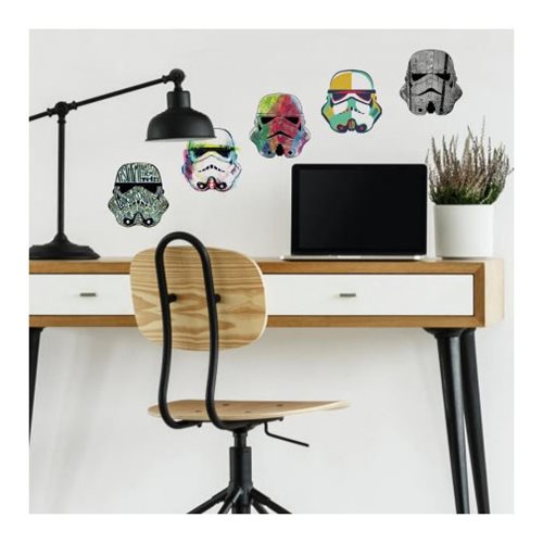 Star Wars Artistic Stormtrooper Heads Giant Wall Decals     