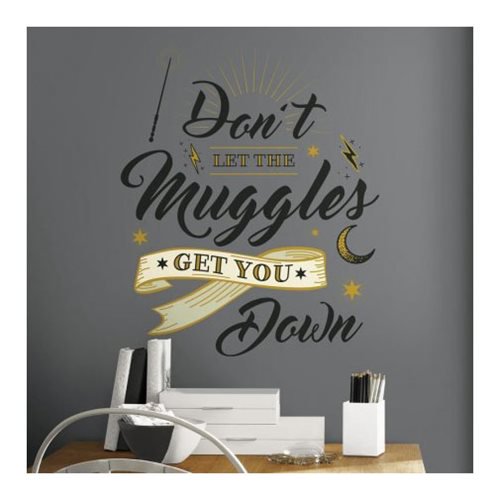 Harry Potter Muggles Quote Peel and Stick Giant Wall Decals 