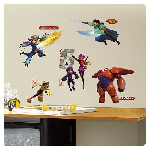 Big Hero 6 Marvel Peel and Stick Wall Decals                