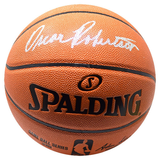 Oscar Robertson Signed NBA Basketball (PSA Holo)