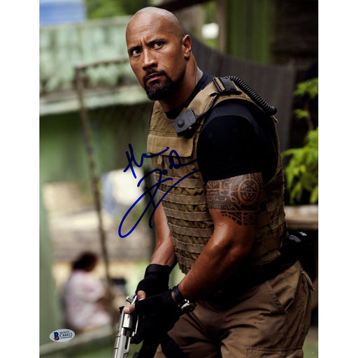 Dwayne The Rock Johnson Signed Vertical Fast and Furious 11x14 Photo Beckett