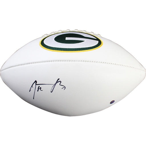 Aaron Rodgers Signed Green Bay Packers White Panel Football