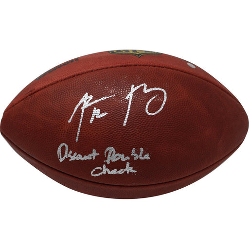 Aaron Rodgers Signed NFL Duke Football w/ "Discount Double Check" Insc