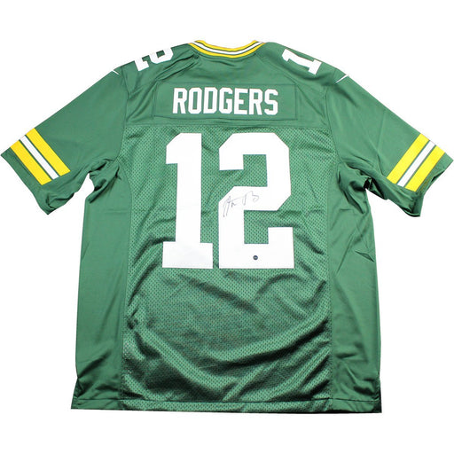 Aaron Rodgers Signed Green Bay Packers Green Twill Limited Nike Jersey