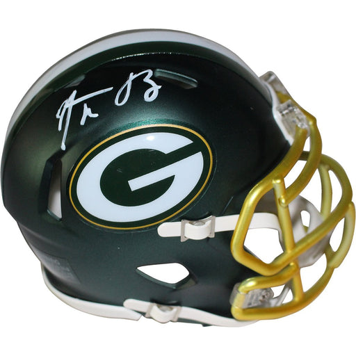 Aaron Rodgers Signed Green Bay Packers Blaze Mini Helmet