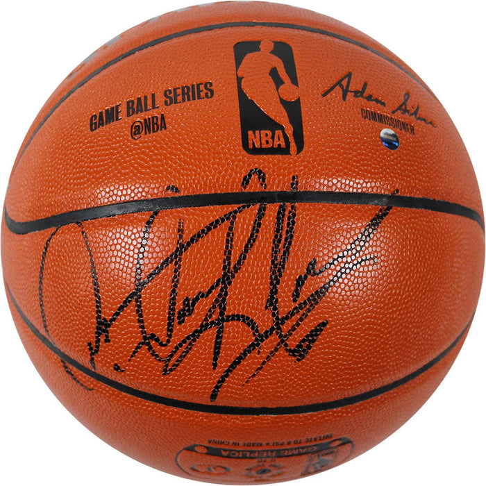 Dennis Rodman Signed I/O Basketball (Commissioner Adam Silver)