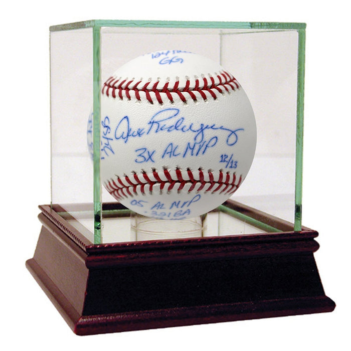 Alex Rodriguez Signed MLB Baseball w/ MVP Stats (LE13) - IMPERFECT