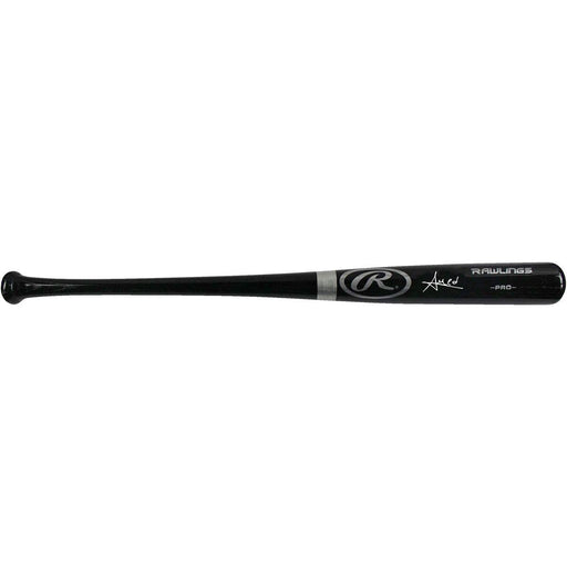 Amed Rosario Signed Rawlings Black Big Stick Bat