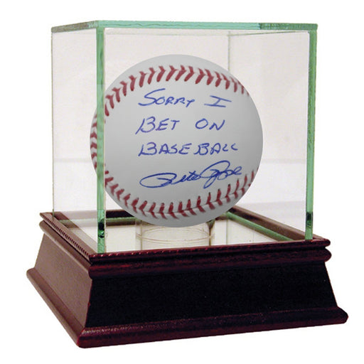 Pete Rose Signed MLB Baseball w/ "Sorry I Bet on Baseball" Insc