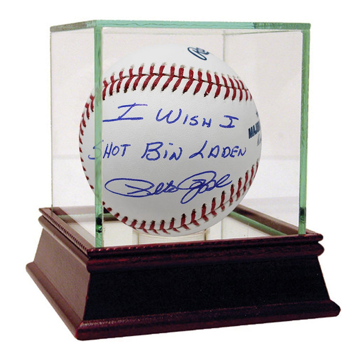 Pete Rose MLB Baseball w/ "I Wish I Shot Bin Laden" Insc.