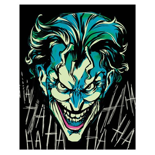 Batman Joker Crazy Face Close Up Canvas Print               