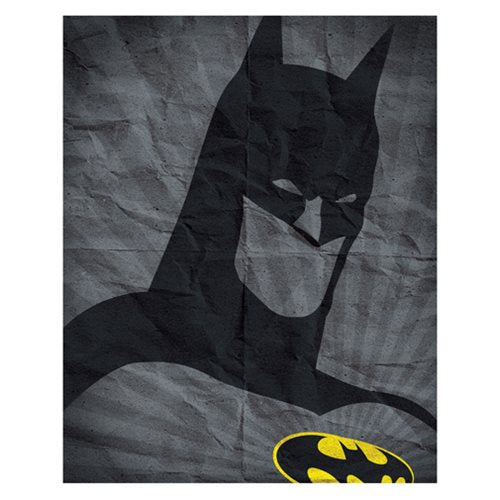 Batman Icon on old Paper Canvas Print                       