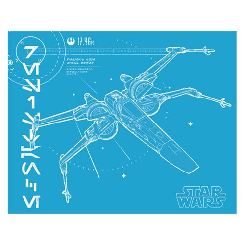 Star Wars: The Last Jedi X-Wing Vintage Canvas Print        