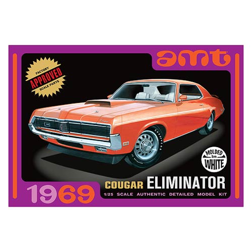 1969 Mercury Cougar Eliminator White Model Kit              