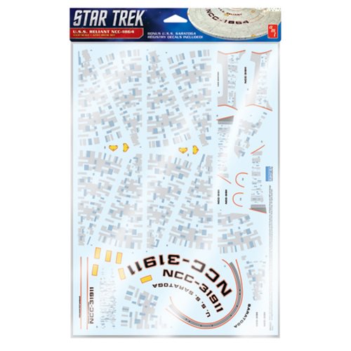 Star Trek U.S.S. Reliant Aztec Model Kit Decals             