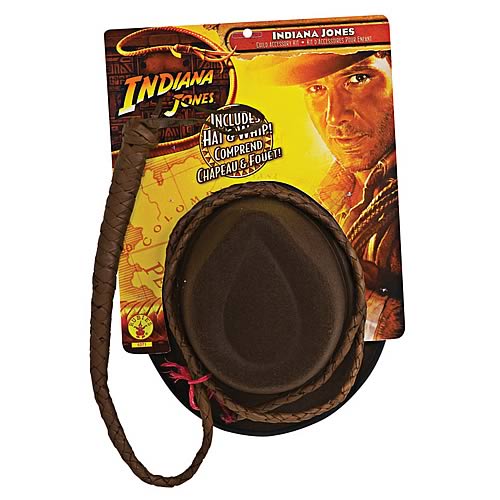 Indiana Jones Adult Hat and Whip Set                        