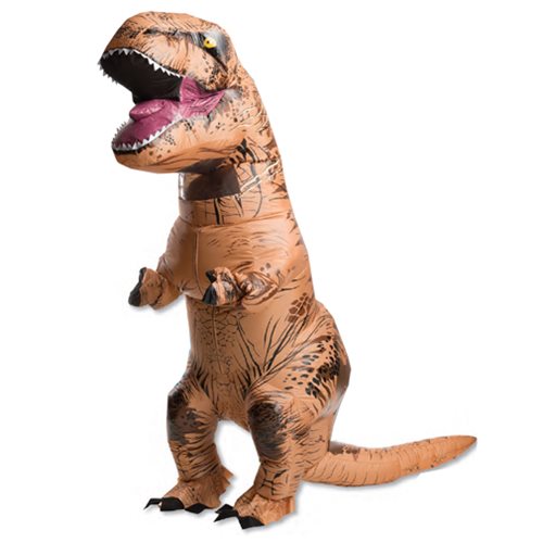 Jurassic World T-Rex Air-Blown Adult Costume wth Sound      