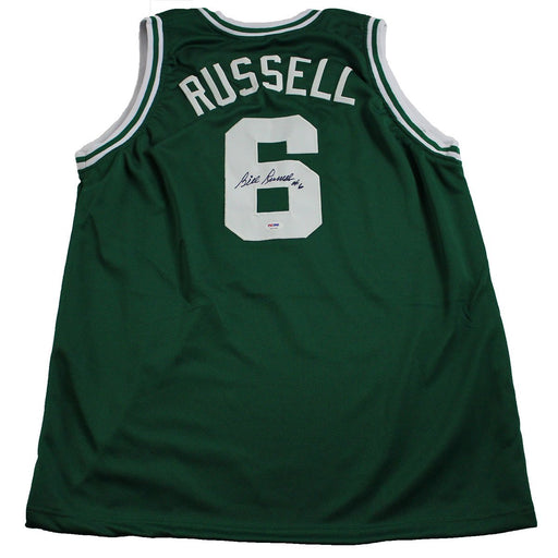 Bill Russell Signed Custom Green Celtics Jersey (PSA/DNA)