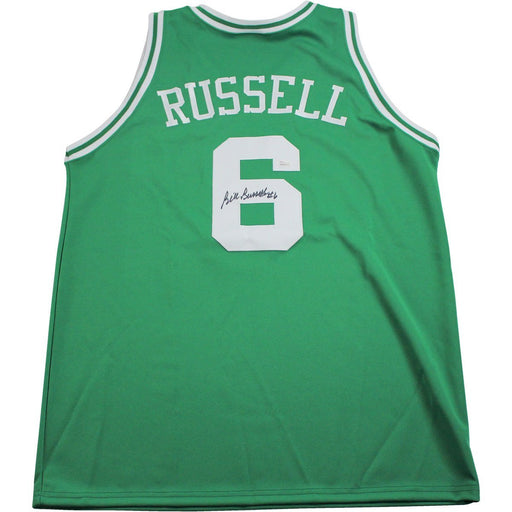 Bill Russell Signed Custom Green Celtics Jersey (JSA)